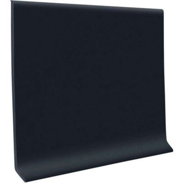 Roppe Pinnacle Rubber Wall Base 4.5in x 48in Black 45CR1P100